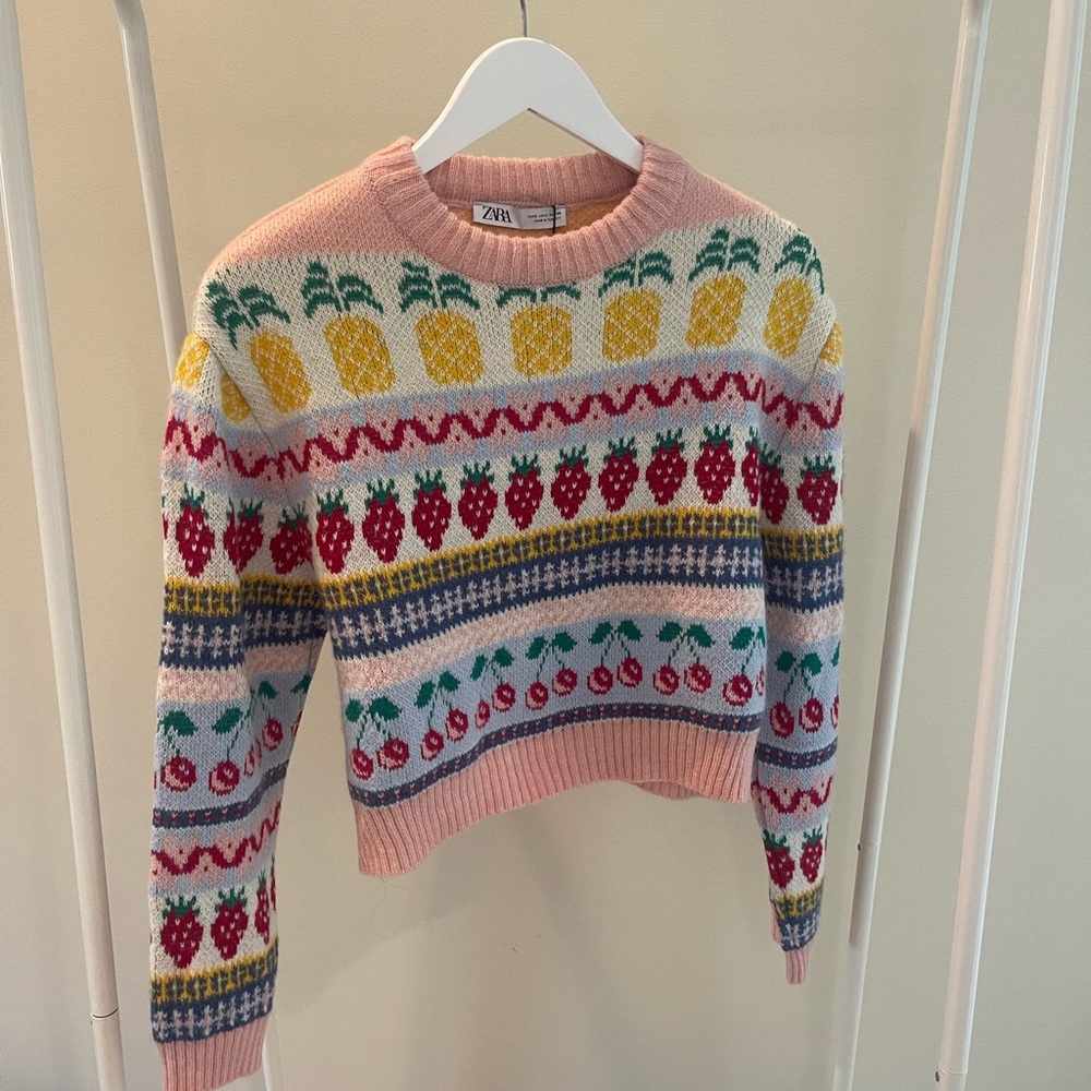 Zara fruit sweater